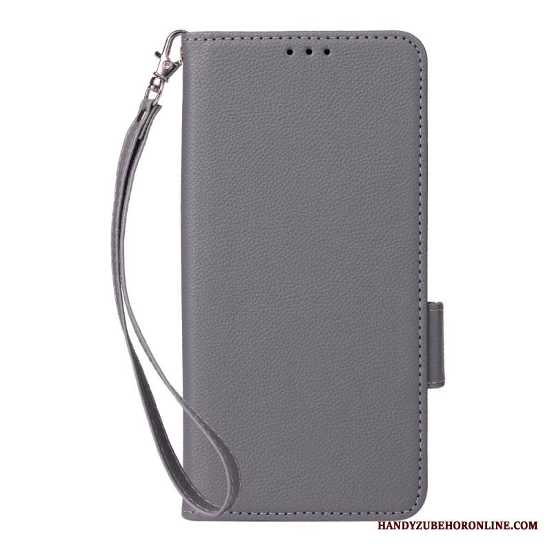 Kotelot Xiaomi Redmi Note 14 Pro 4g Litsikuvioinen Tekonahkahihna