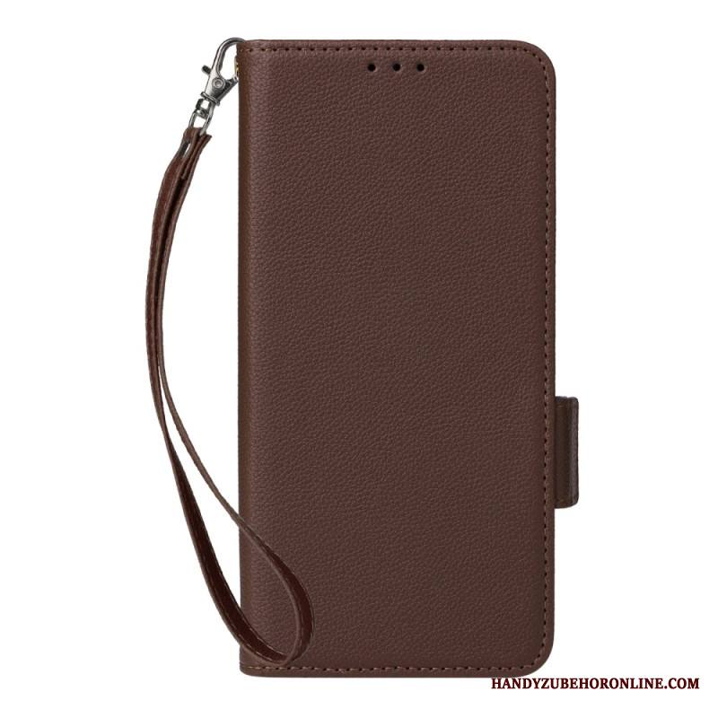 Kotelot Xiaomi Redmi Note 14 Pro 4g Litsikuvioinen Tekonahkahihna