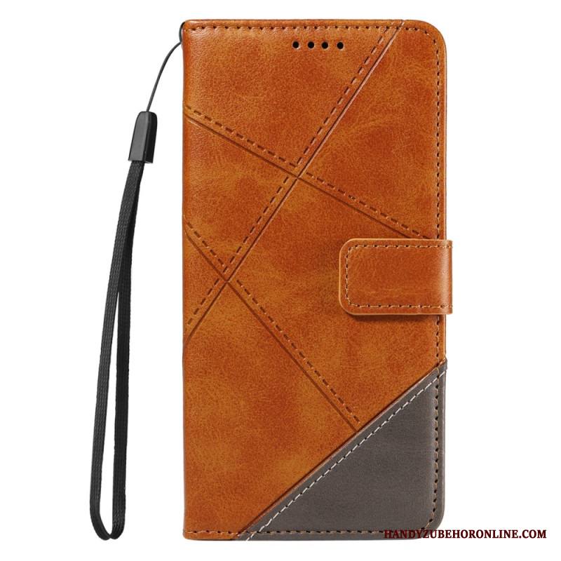 Kotelot Xiaomi Redmi Note 14 Pro Plus 5g Kaksivärinen Raidallinen Strap-on Suojakuori