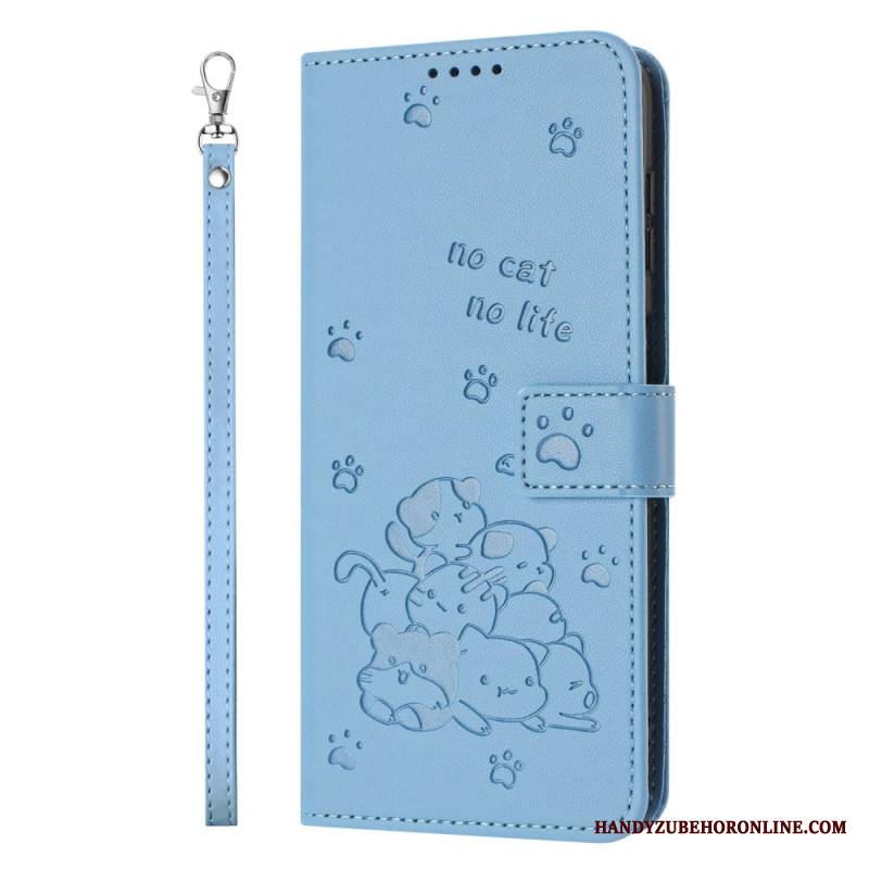 Kotelot Xiaomi Redmi Note 14 Pro Plus 5g Kissakohtaus Hihnalla