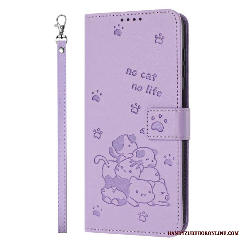 Kotelot Xiaomi Redmi Note 14 Pro Plus 5g Kissakohtaus Hihnalla