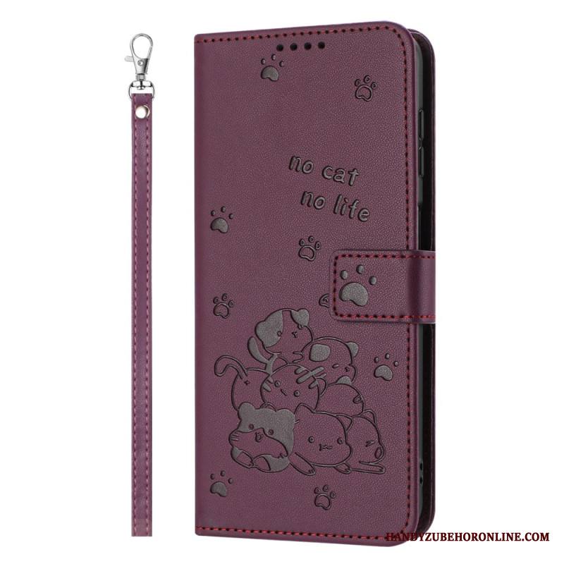 Kotelot Xiaomi Redmi Note 14 Pro Plus 5g Kissakohtaus Hihnalla