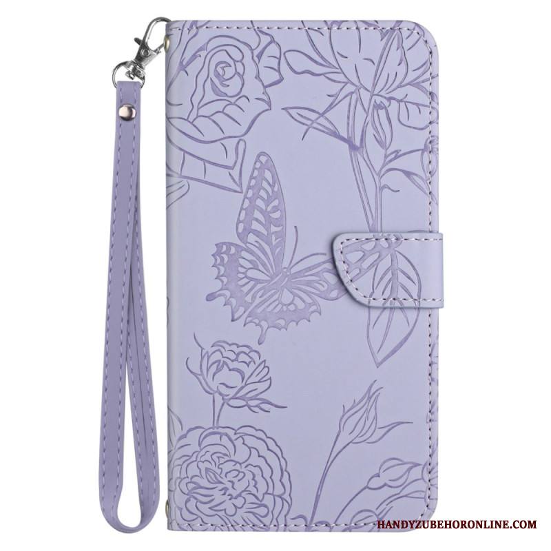 Kotelot Xiaomi Redmi Note 14 Pro Plus 5g Perhoskuvio Hihnalla