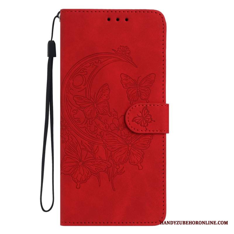 Kotelot Xiaomi Redmi Note 15 5g Mokkanahkakuvioinen Perhonen Ja Kukat