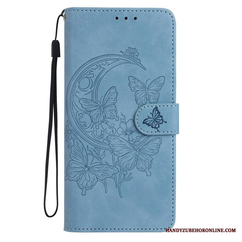 Kotelot Xiaomi Redmi Note 15 5g Mokkanahkakuvioinen Perhonen Ja Kukat