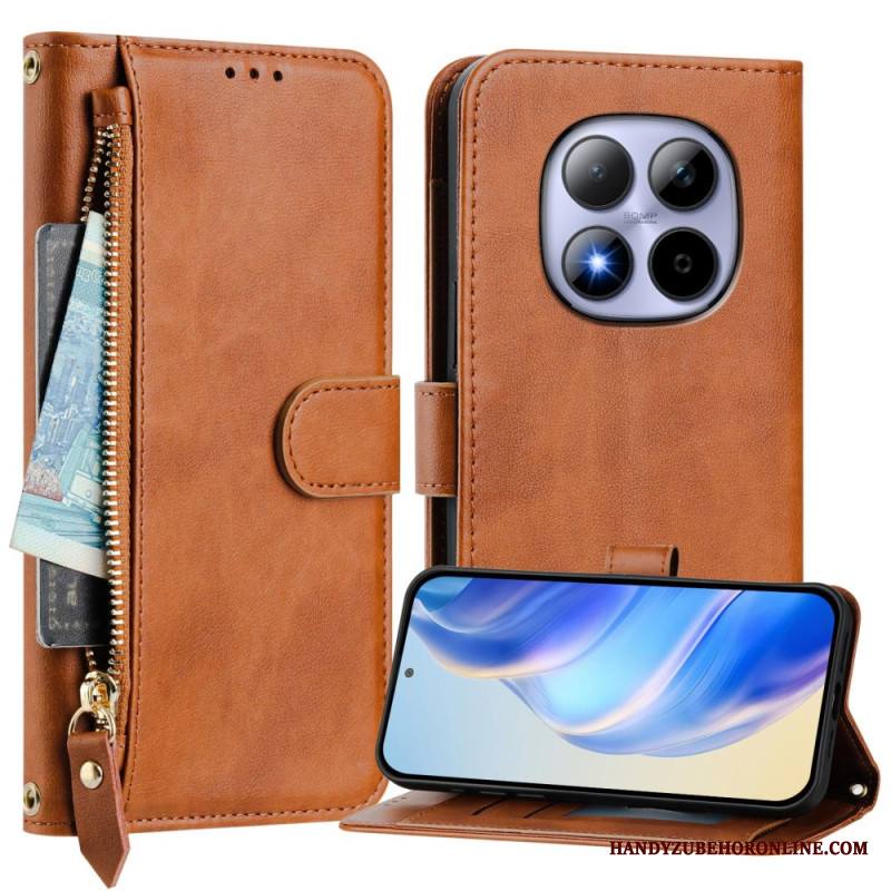 Kotelot Xiaomi Redmi Note 15 Pro 5g Vetoketjullinen Tasku Ja Useita Korttilokeroita