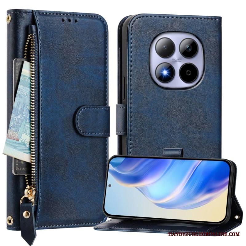 Kotelot Xiaomi Redmi Note 15 Pro 5g Vetoketjullinen Tasku Ja Useita Korttilokeroita