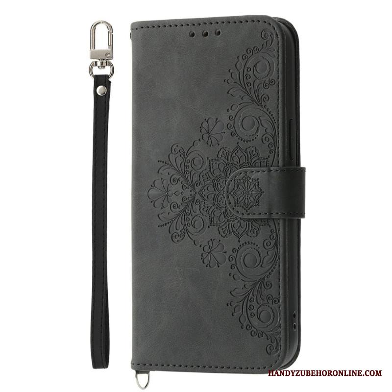 Kotelot Xiaomi Redmi Note 15 Pro Plus 5g Kukkakuvio Olkahihnalla Ja Hihnalla Suojakuori