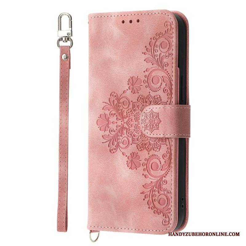 Kotelot Xiaomi Redmi Note 15 Pro Plus 5g Kukkakuvio Olkahihnalla Ja Hihnalla Suojakuori