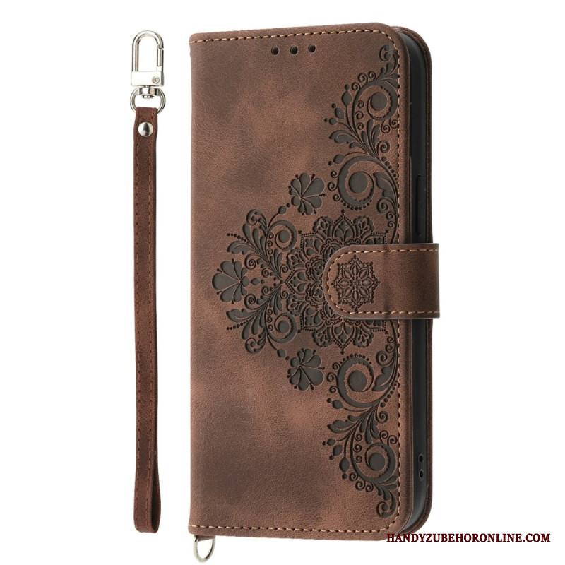 Kotelot Xiaomi Redmi Note 15 Pro Plus 5g Kukkakuvio Olkahihnalla Ja Hihnalla Suojakuori