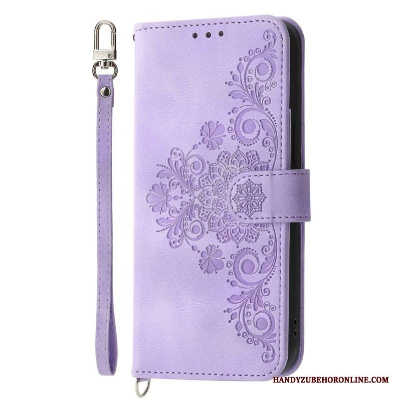 Kotelot Xiaomi Redmi Note 15 Pro Plus 5g Kukkakuvio Olkahihnalla Ja Hihnalla Suojakuori