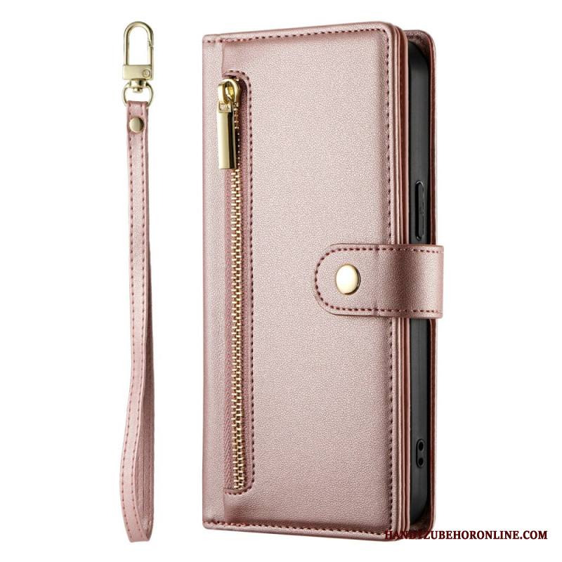 Kotelot Xiaomi Redmi Note 15 Pro Plus 5g Vetoketjullinen Tasku Ja Hihnat