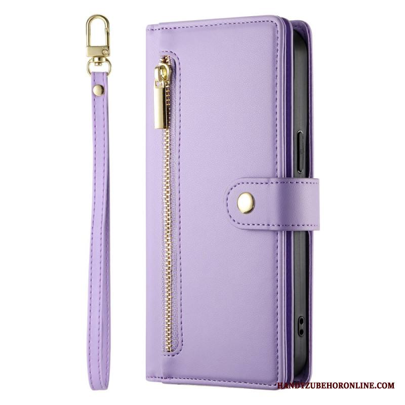 Kotelot Xiaomi Redmi Note 15 Pro Plus 5g Vetoketjullinen Tasku Ja Hihnat