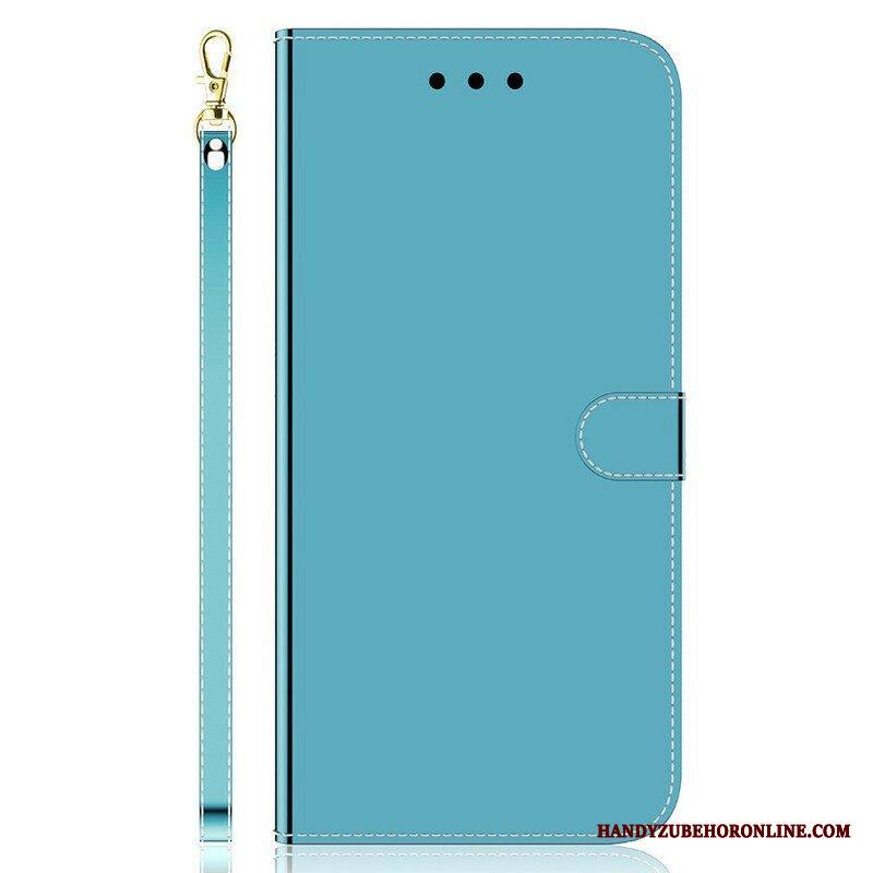 Kotelot iPhone 13 Mini Keinonahkainen Peilin Kansi
