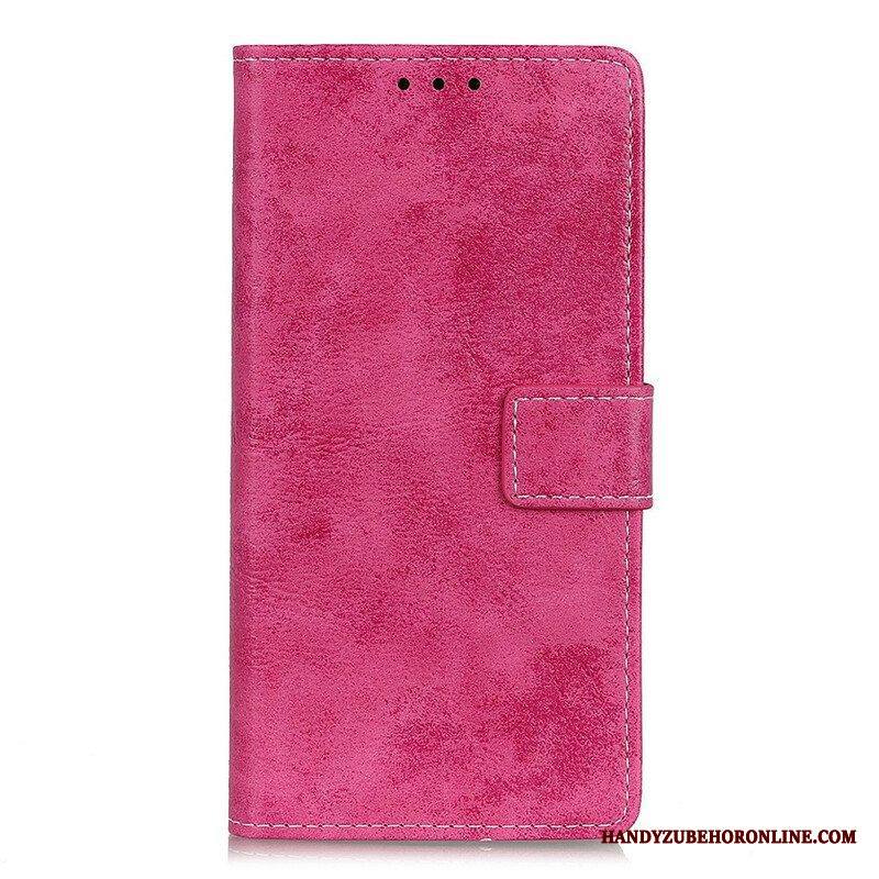 Kotelot iPhone 13 Mini Vintage Nahkaefekti