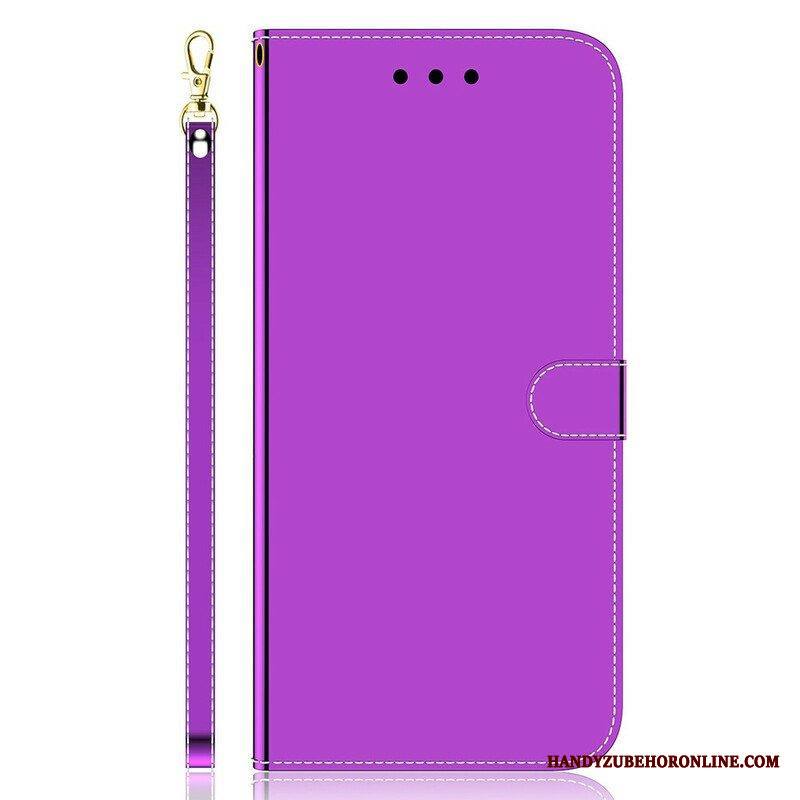 Kotelot iPhone 13 Pro Keinonahkainen Peilin Kansi