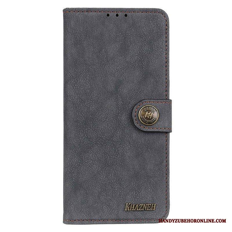 Kotelot iPhone 13 Pro Khazneh Retro Halkaistu Keinonahka