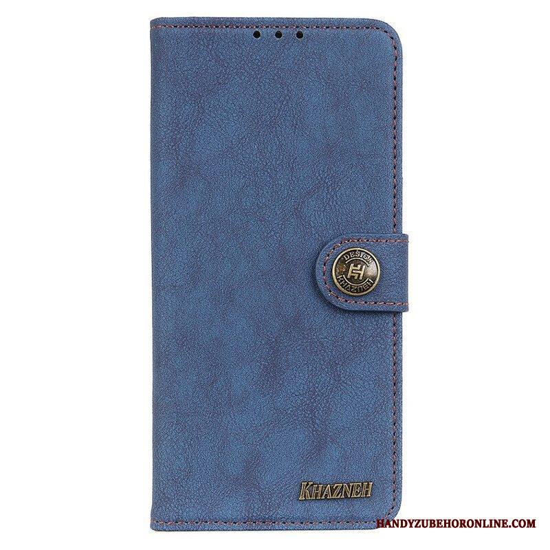 Kotelot iPhone 13 Pro Khazneh Retro Halkaistu Keinonahka