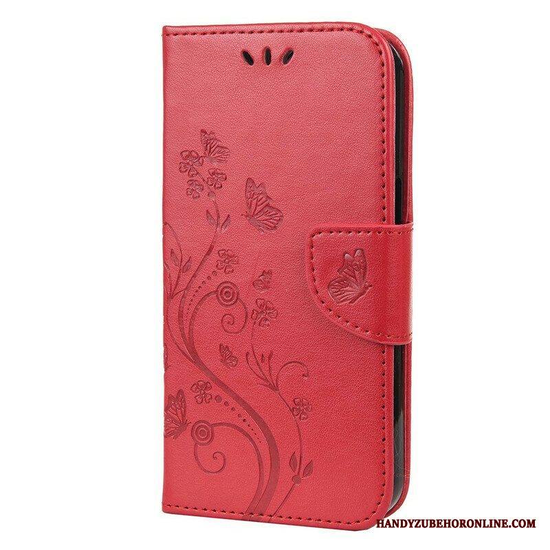 Kotelot iPhone 13 Pro Suojaketju Kuori Strappy Kukka