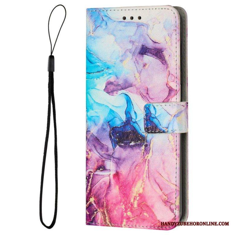 Kotelot iPhone 14 Suojaketju Kuori Strip Marble