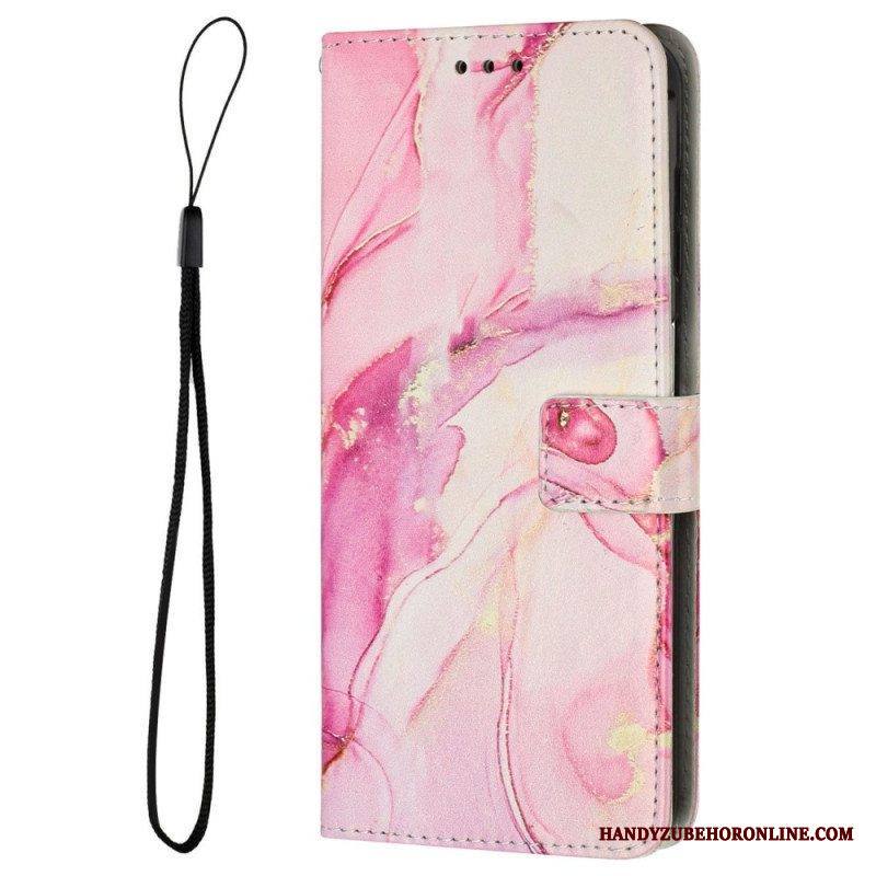 Kotelot iPhone 14 Suojaketju Kuori Strip Marble