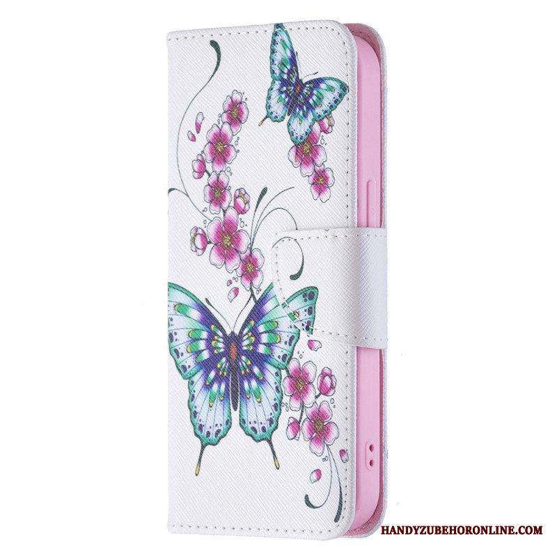 Kotelot iPhone 15 Perhosia Lennossa