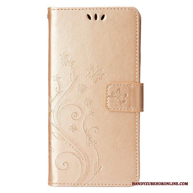 Kotelot iPhone 15 Plus Kukkia Ja Perhosia