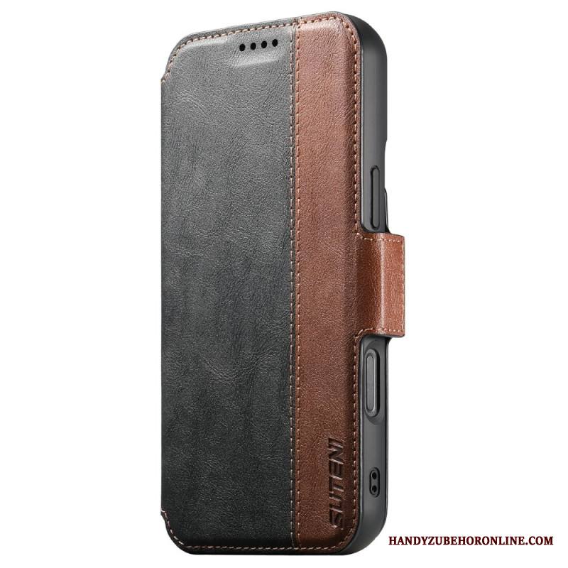 Kotelot iPhone 17 Kaksivärinen Magsafe-teksturoitu Nahka Suojakuori