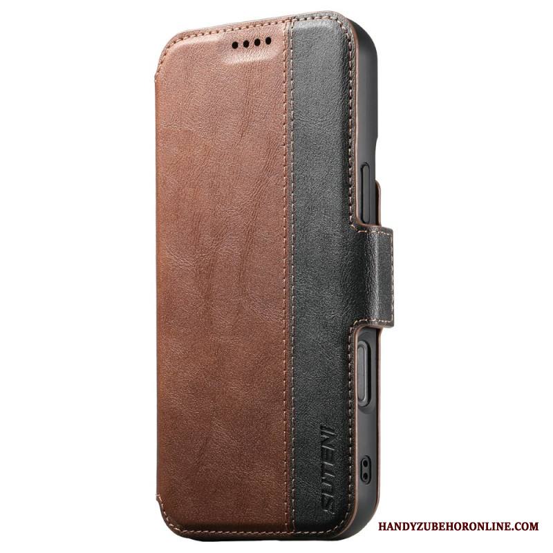 Kotelot iPhone 17 Kaksivärinen Magsafe-teksturoitu Nahka Suojakuori