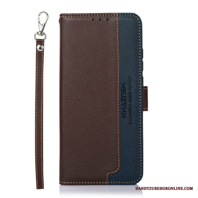 Kotelot iPhone 17 Khazneh Kaksivärinen Rfid-lompakko Suojakuori