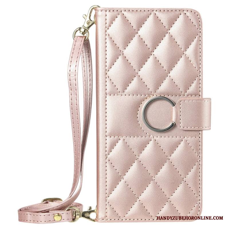Kotelot iPhone Air Tikattu Lompakko Kaulanauhalla Ja Olkahihnalla Suojakuori