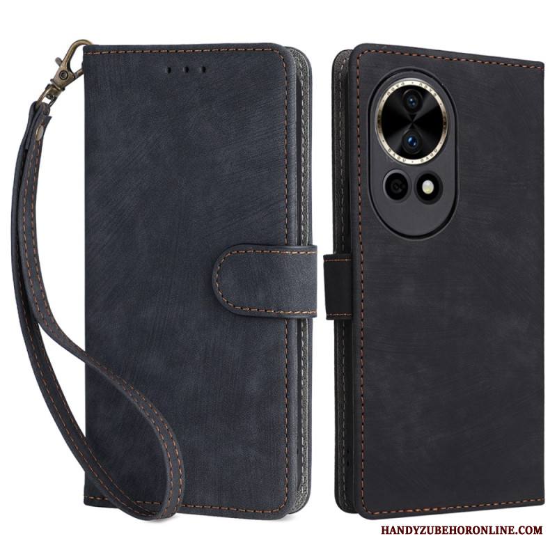 Kuoret Huawei Nova 13 Rfid-mokkanahkakuvioinen Lompakko