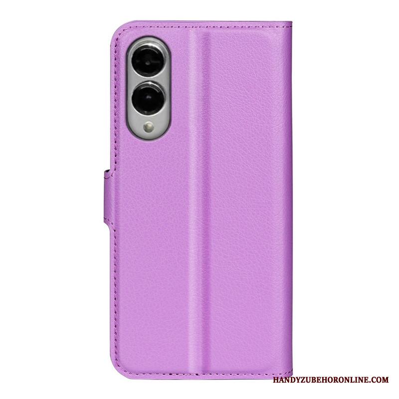 Kuoret Samsung Galaxy S25 5g Edge Litsikuvioinen Tekonahka