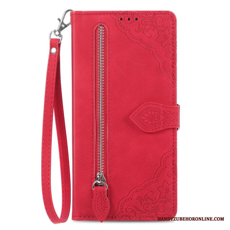 Kuoret Samsung Galaxy S25 Plus 5g Mokkanahkaefekti Pitsiremmi