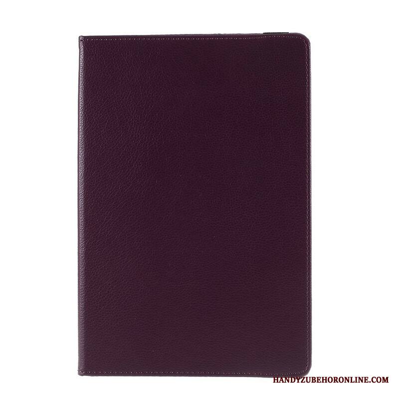 Kuoret Samsung Galaxy Tab S10 Fe Plus Pyörivä Litsikuvioinen Keinonahka