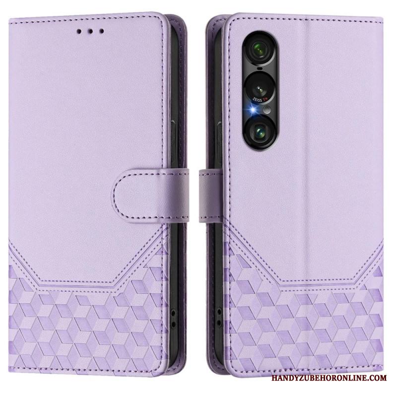 Kuoret Sony Xperia 1 Vii Rfid-suojattu Hunajakennokuvio