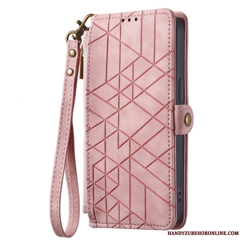 Kuoret Xiaomi Redmi Note 14 Pro Plus 5g Geometrisia Viivoja Muistuttava Lompakko