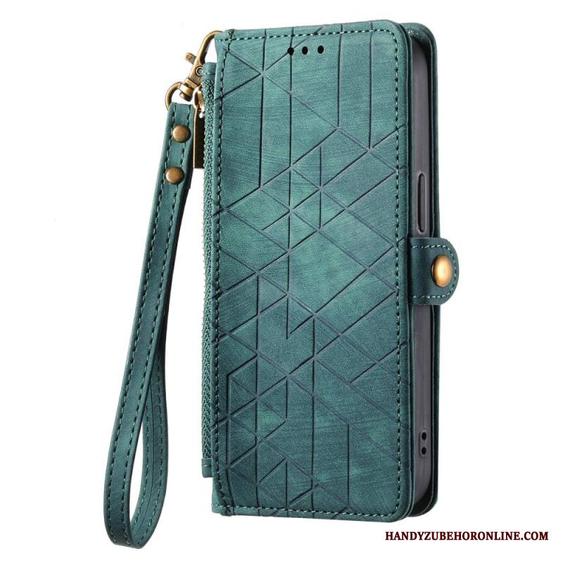 Kuoret Xiaomi Redmi Note 14 Pro Plus 5g Geometrisia Viivoja Muistuttava Lompakko