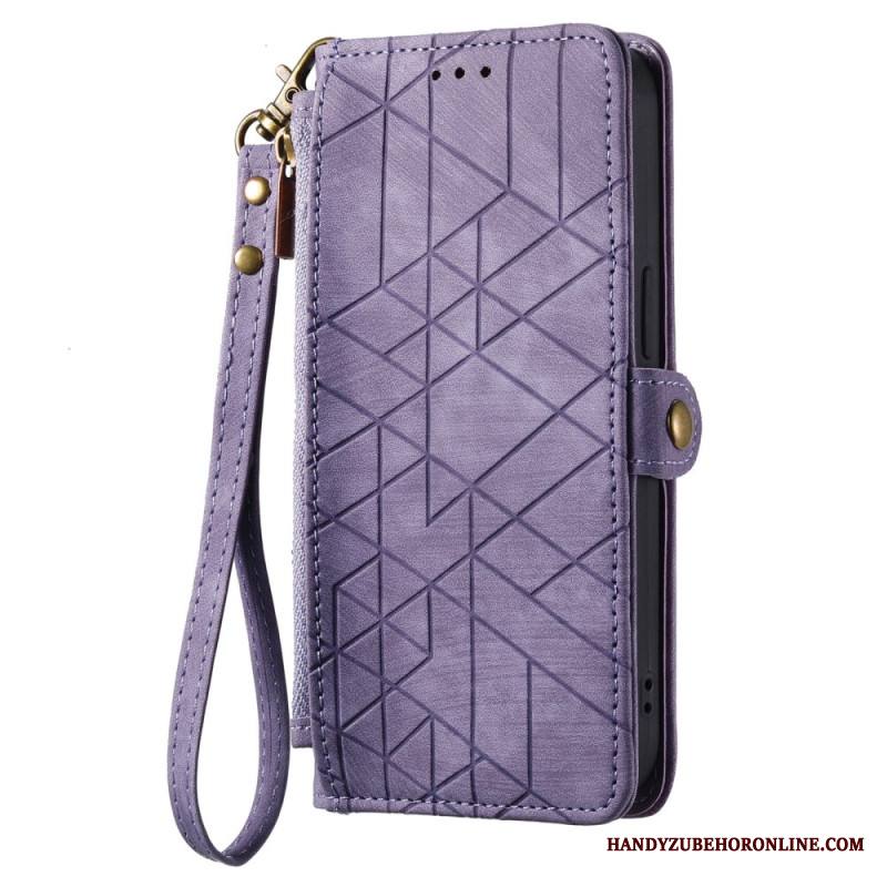 Kuoret Xiaomi Redmi Note 14 Pro Plus 5g Geometrisia Viivoja Muistuttava Lompakko