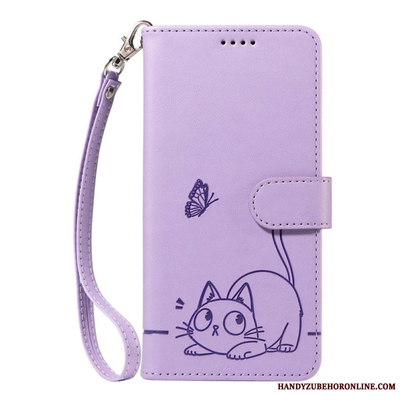 Kuoret Xiaomi Redmi Note 15 Pro Plus 5g Kaiverrettu Kissanhihnoilla Varustettu Lompakko