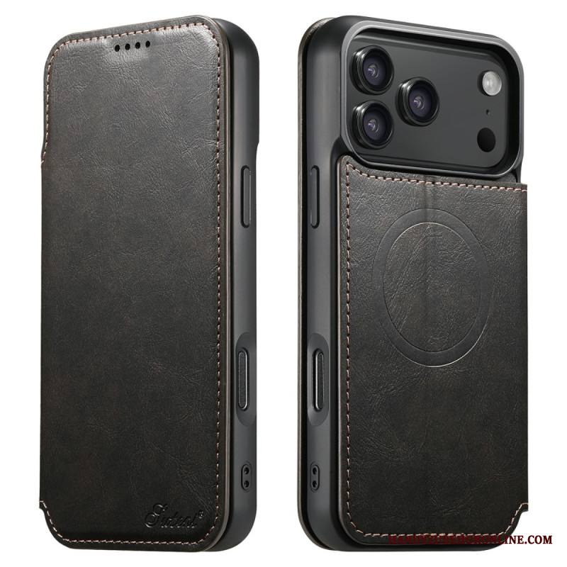 Kuoret iPhone 17 Pro Magsafe-yhteensopiva Nahkajäljitelmä