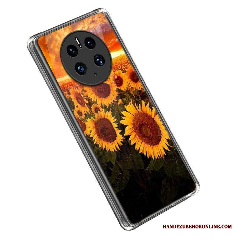 Kuori Huawei Mate 50 Pro Mahtavat Auringonkukat