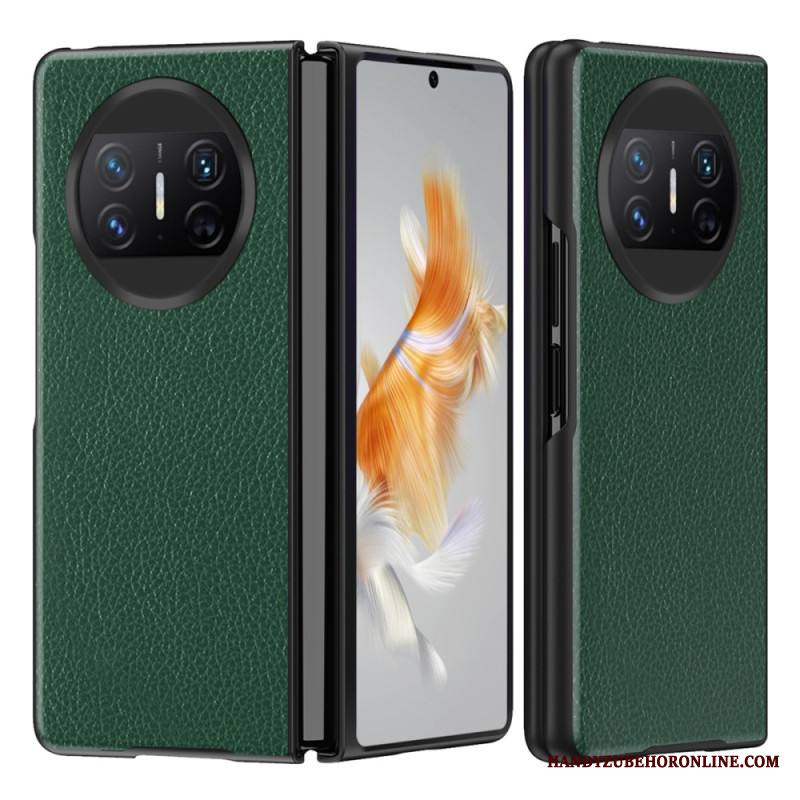 Kuori Huawei Mate X3 Litsikuvioinen Nahka