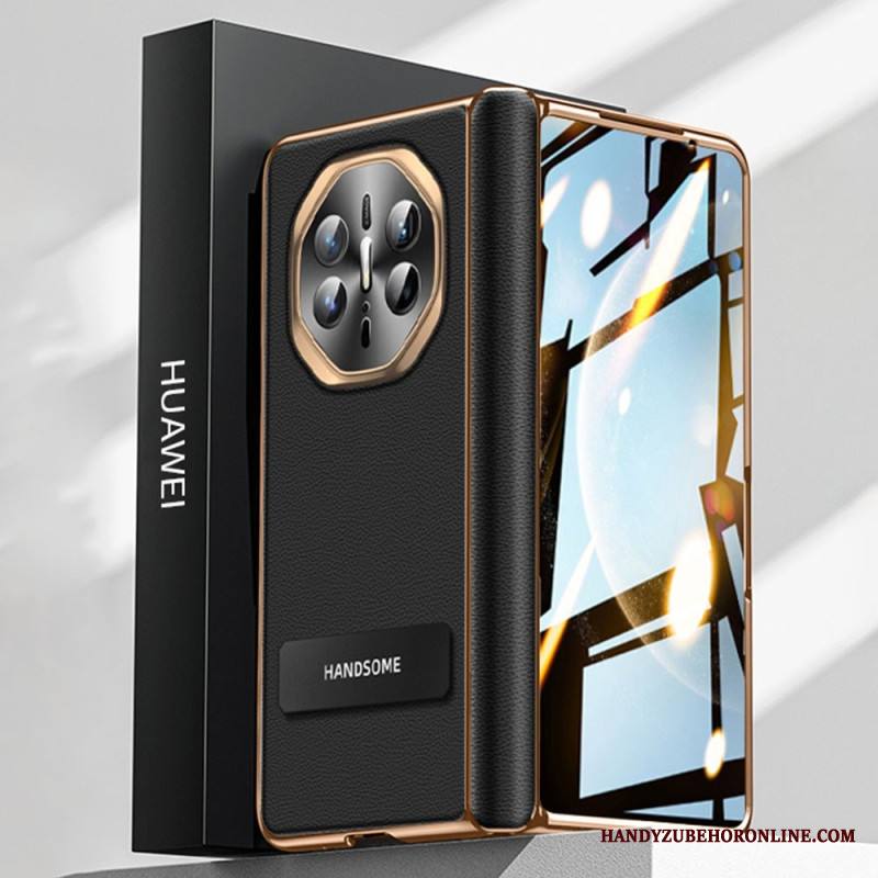 Kuori Huawei Mate X6 Teksturoitu Tekonahka Näytönsuojalla