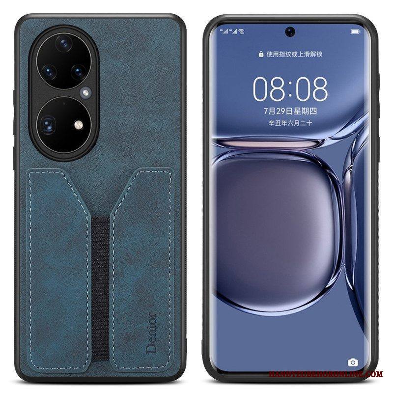 Kuori Huawei P50 Pro Denior Elastinen Korttikotelo