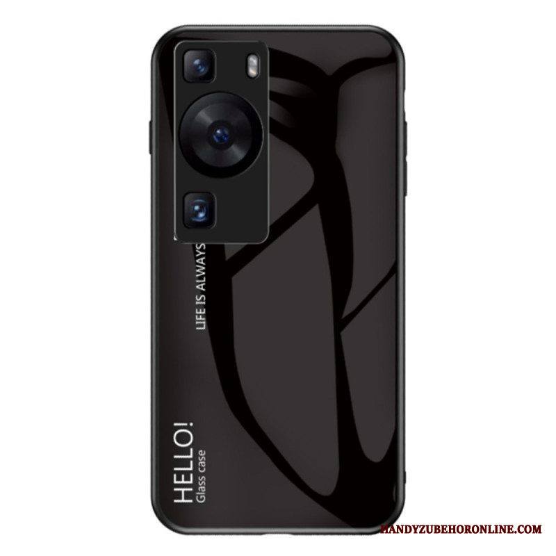 Kuori Huawei P60 Pro Hello Tempered Glass
