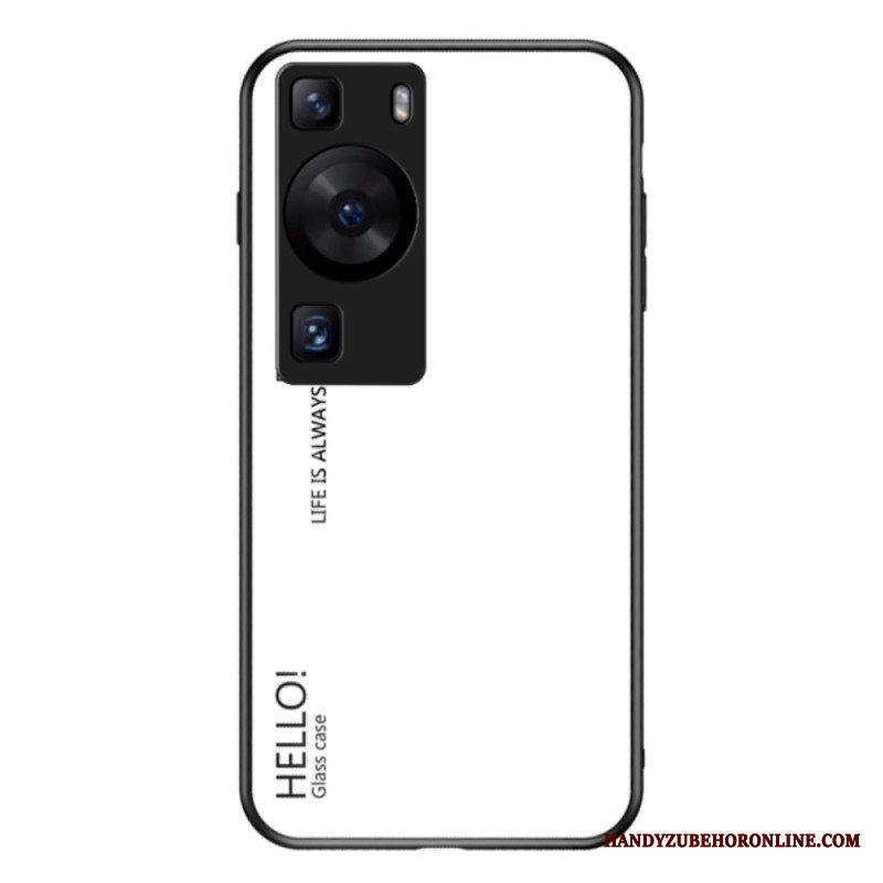 Kuori Huawei P60 Pro Hello Tempered Glass