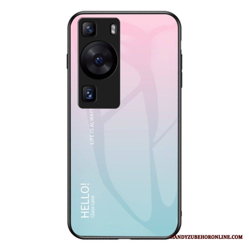 Kuori Huawei P60 Pro Hello Tempered Glass