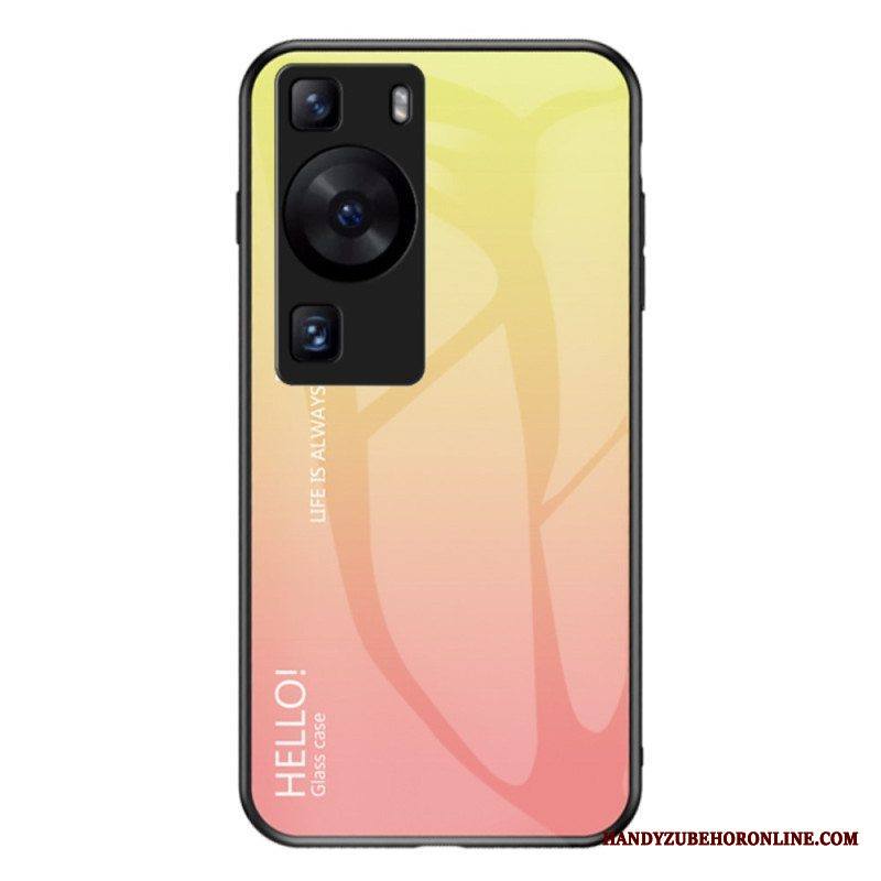 Kuori Huawei P60 Pro Hello Tempered Glass