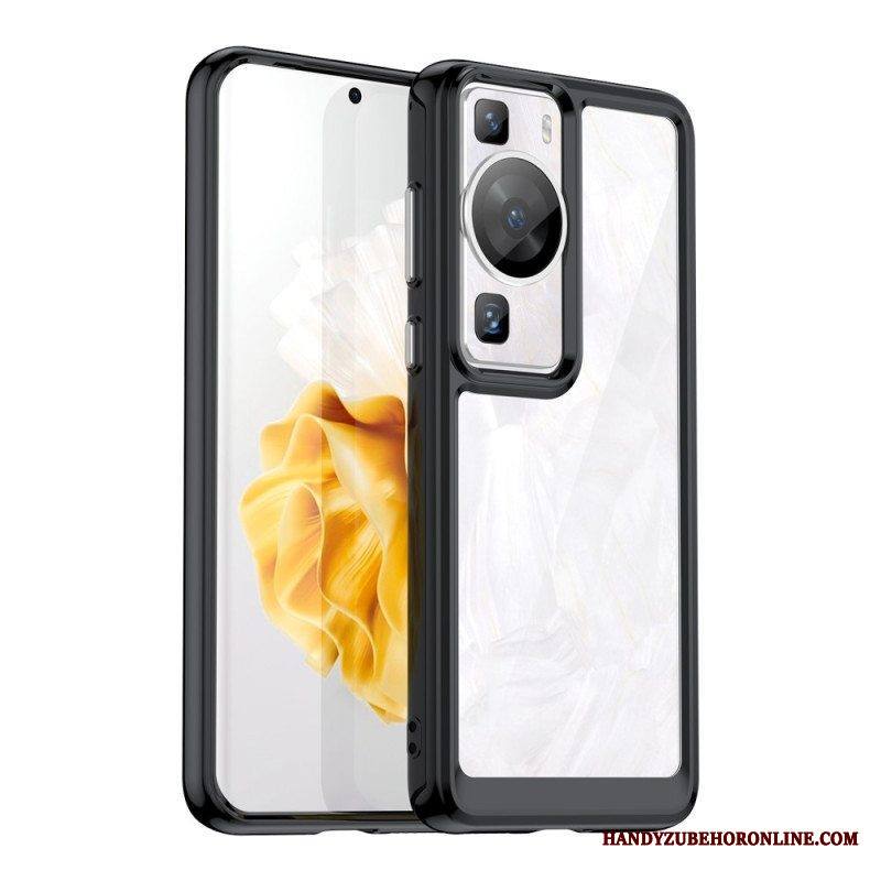 Kuori Huawei P60 Pro Läpinäkyvä Hybridi